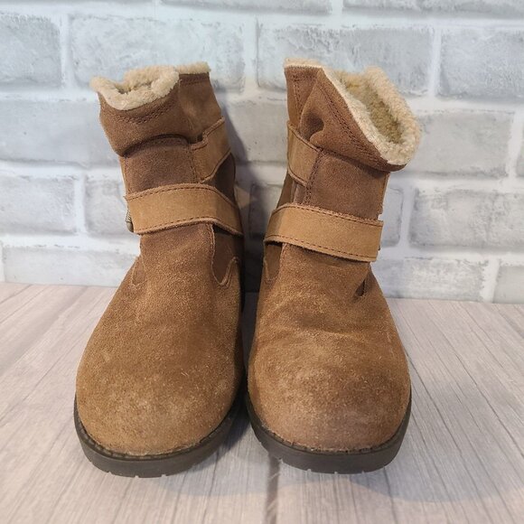 Caterpillar CAT Women's Jory Combat Boots Brown Suede Leather US Size 7.5 - Picture 3 of 8